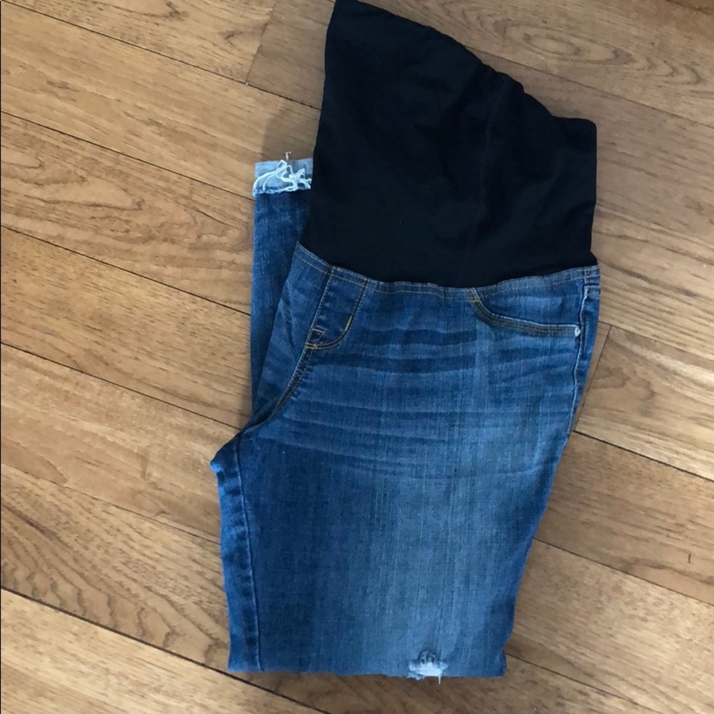 Isabel maternity raw edge maternity jeggings 10